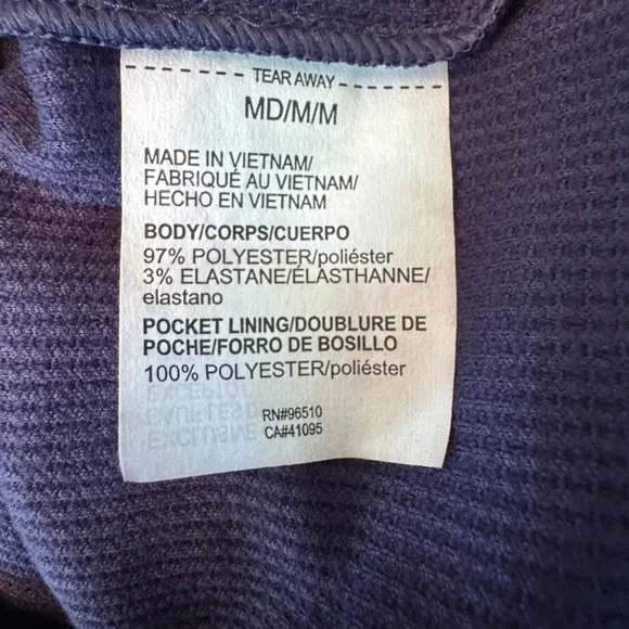 Under Armour NWT Project Rock Mens M Long‎ Sleeve Fitted Thermal Crew Shirt Blue - Picture 5 of 10